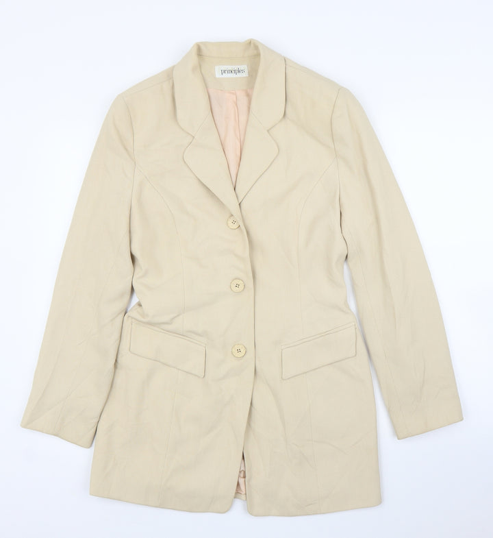 Principles Womens Beige Cardigan Jumper Size 10