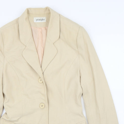 Principles Womens Beige   Cardigan Jumper Size 10