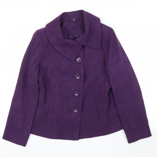 EWM Womens Purple   Cardigan Jumper Size 10