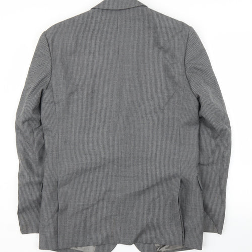 Skopes Mens Grey Striped  Jacket Suit Jacket Size 40