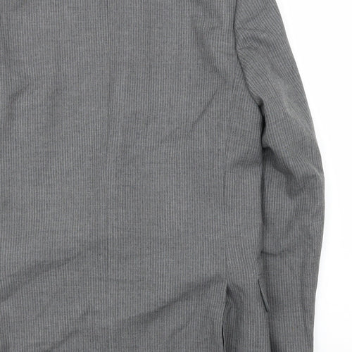 Skopes Mens Grey Striped  Jacket Suit Jacket Size 40