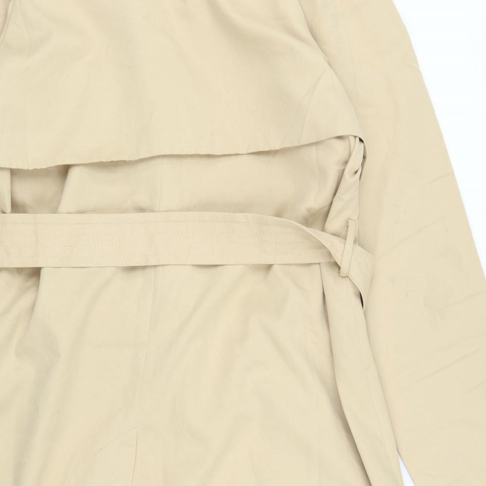 Meraki Womens Beige   Trench Coat Coat Size 2XL