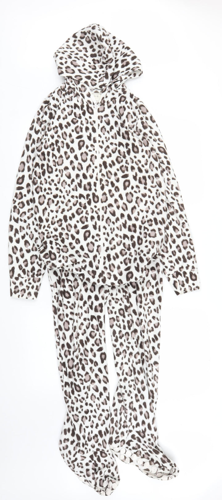 New Look Womens Beige Animal Print Capri One Piece Size S - Leopard print
