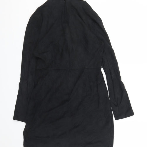 Missguided Womens Black   Wrap Dress  Size 10
