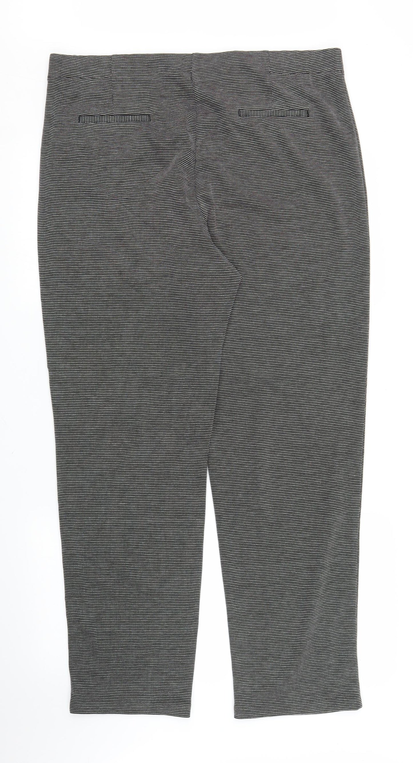 M&S Womens Black   Trousers  Size 18 L27 in