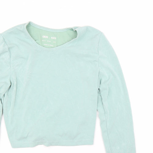 ASOS Womens Green   Cropped Blouse Size 12
