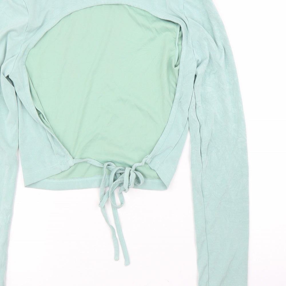 ASOS Womens Green   Cropped Blouse Size 12