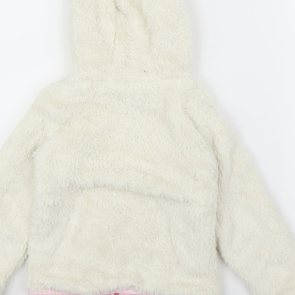 Joules Girls White   Jacket Coatigan Size 12 Months