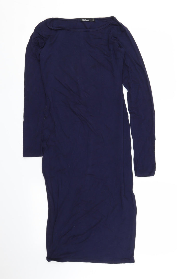 Boohoo Womens Blue Shift Size 10