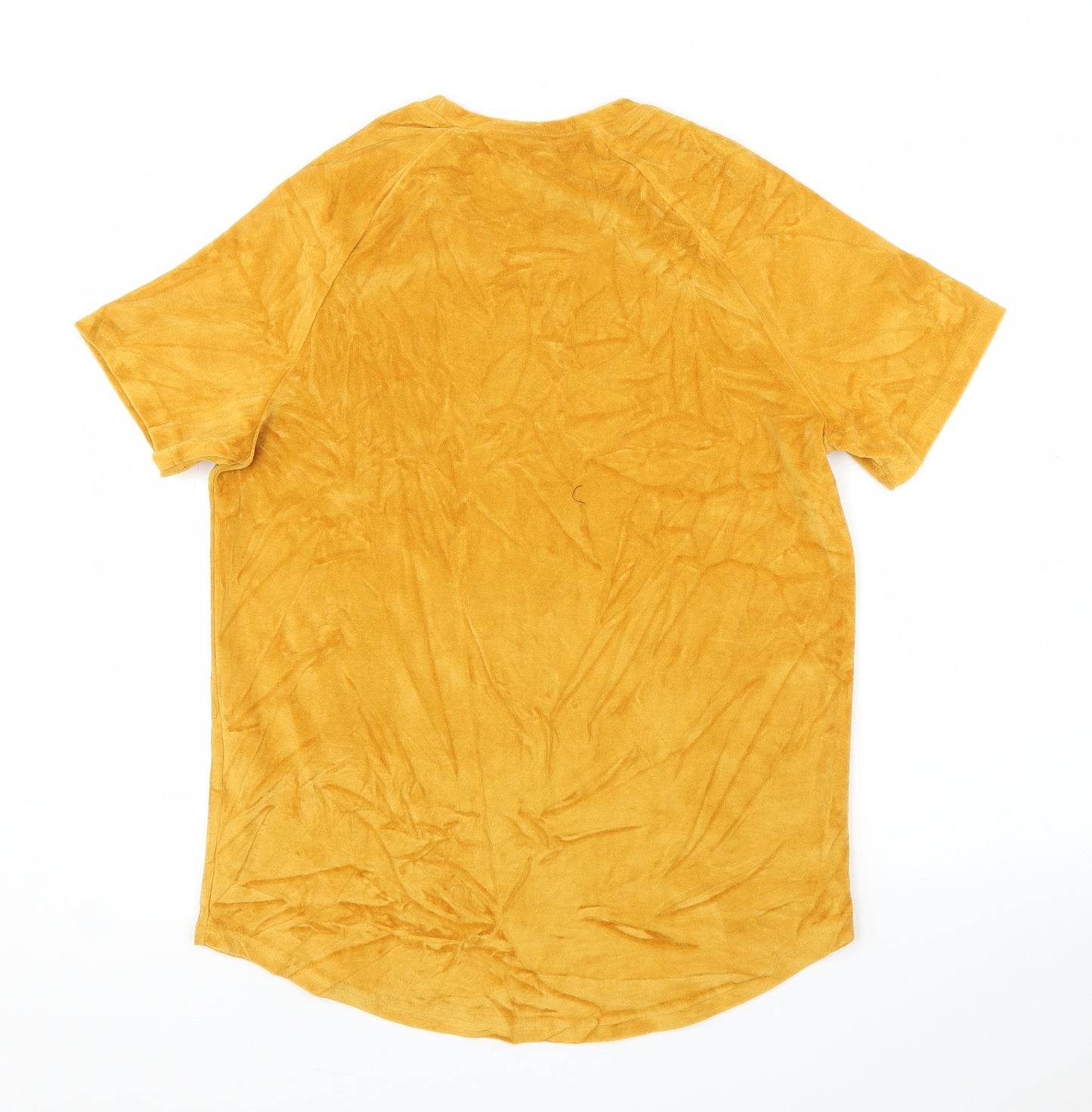 Boohoo Mens Yellow    T-Shirt Size S