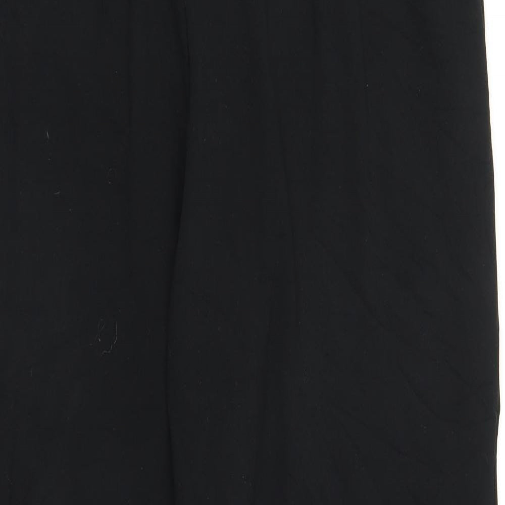 M&S Womens Black   Trousers  Size 18 L27 in
