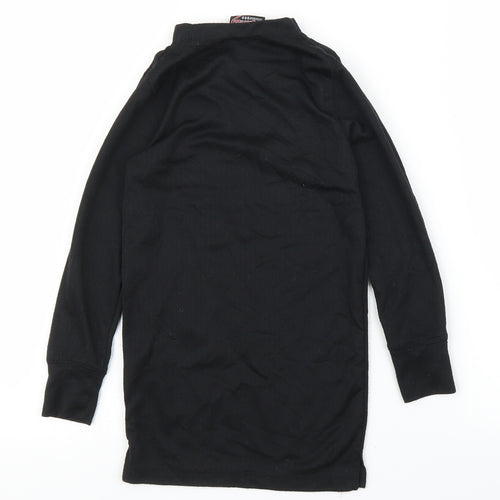 Kangaroo Girls Black   Basic T-Shirt Size 5-6 Years