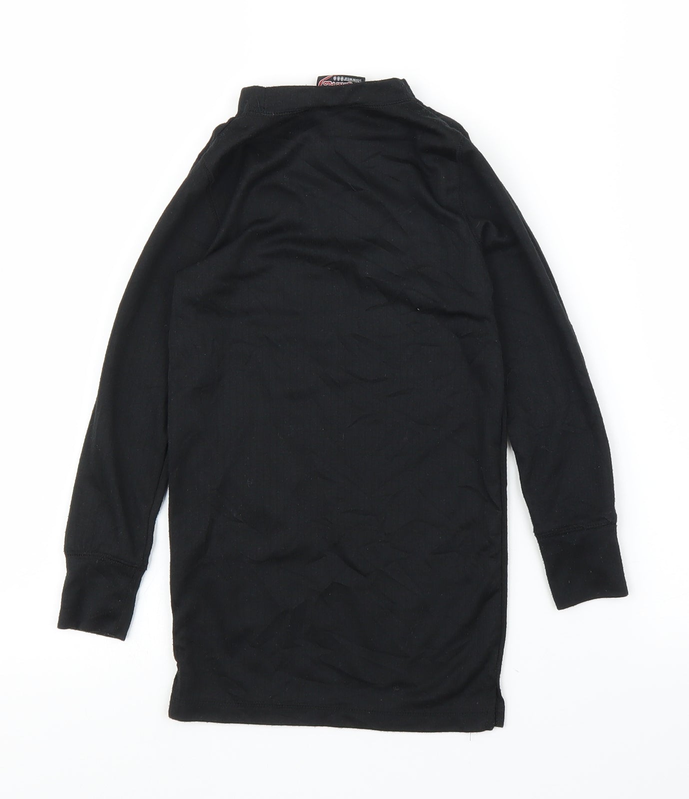 Kangaroo Girls Black   Basic T-Shirt Size 5-6 Years