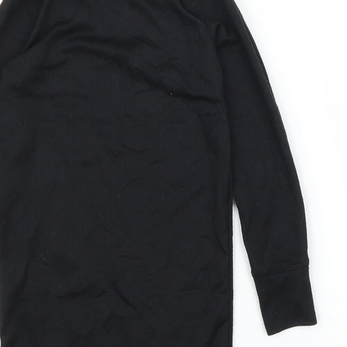 Kangaroo Girls Black   Basic T-Shirt Size 5-6 Years