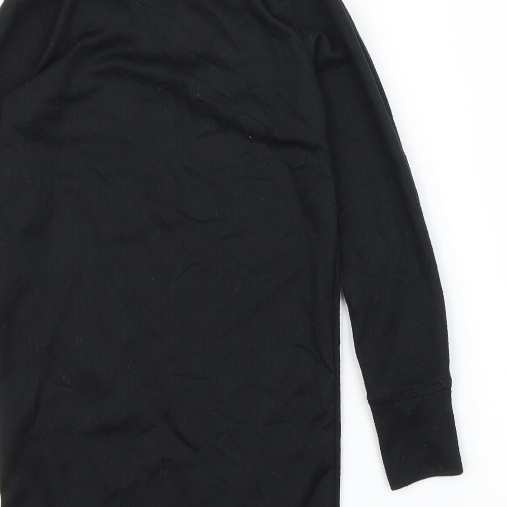 Kangaroo Girls Black   Basic T-Shirt Size 5-6 Years