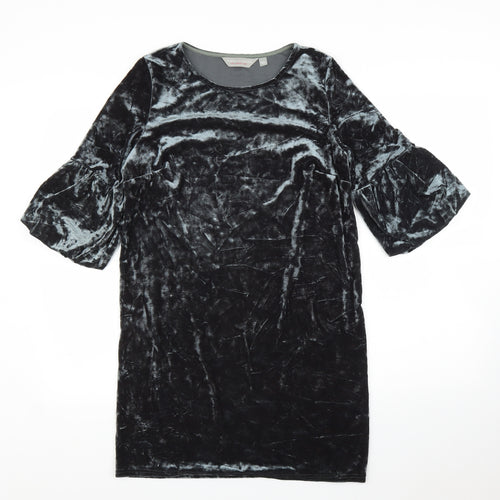 Dorothy Perkins Womens Green  Velvet Shift  Size 10