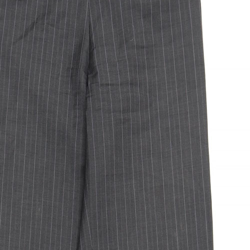 Austin Reed Womens Grey Striped  Trousers  Size 10 L32 in