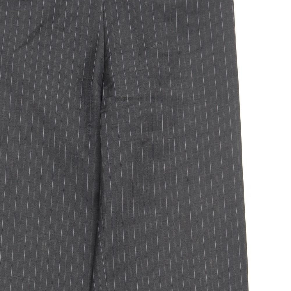 Austin Reed Womens Grey Striped  Trousers  Size 10 L32 in