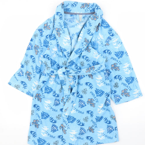 Primark Boys Blue Solid   Robe Size 5 Years