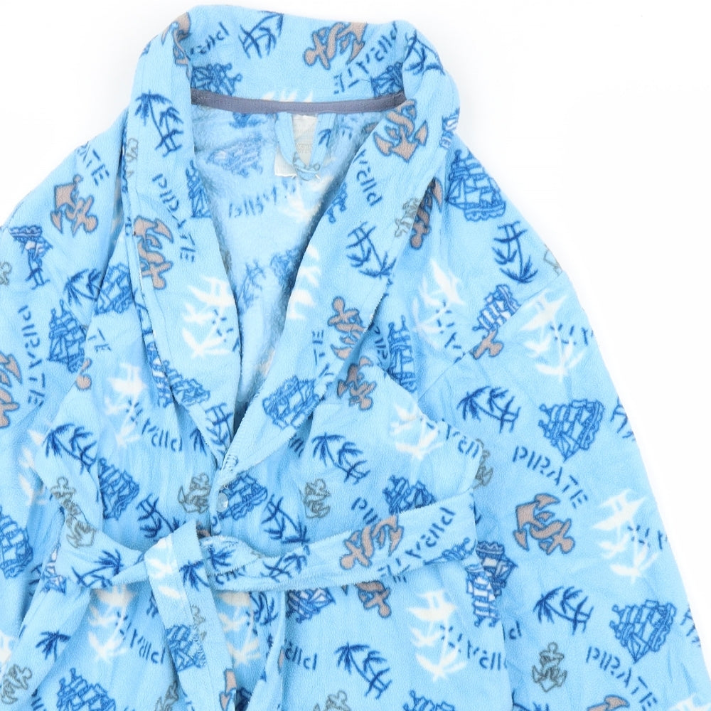 Primark Boys Blue Solid   Robe Size 5 Years