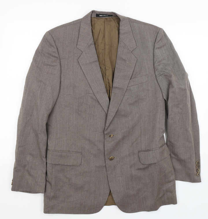 St Michael Mens Brown   Jacket Blazer Size M
