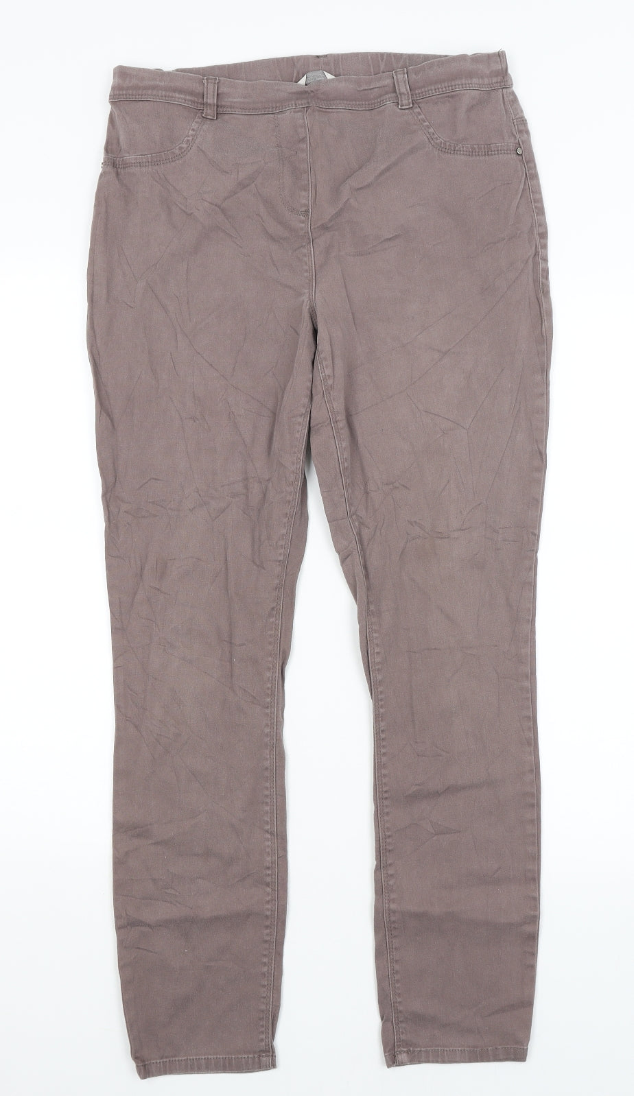 George Womens Purple   Chino Trousers Size 14 L28 in