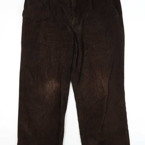 Maine Mens Brown   Trousers  Size 32 in L26 in