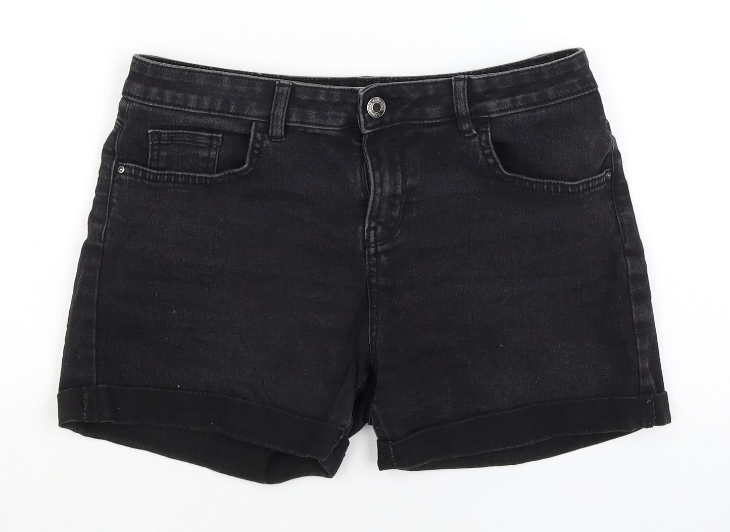 Denim Co Womens Black   Hot Pants Shorts Size 12