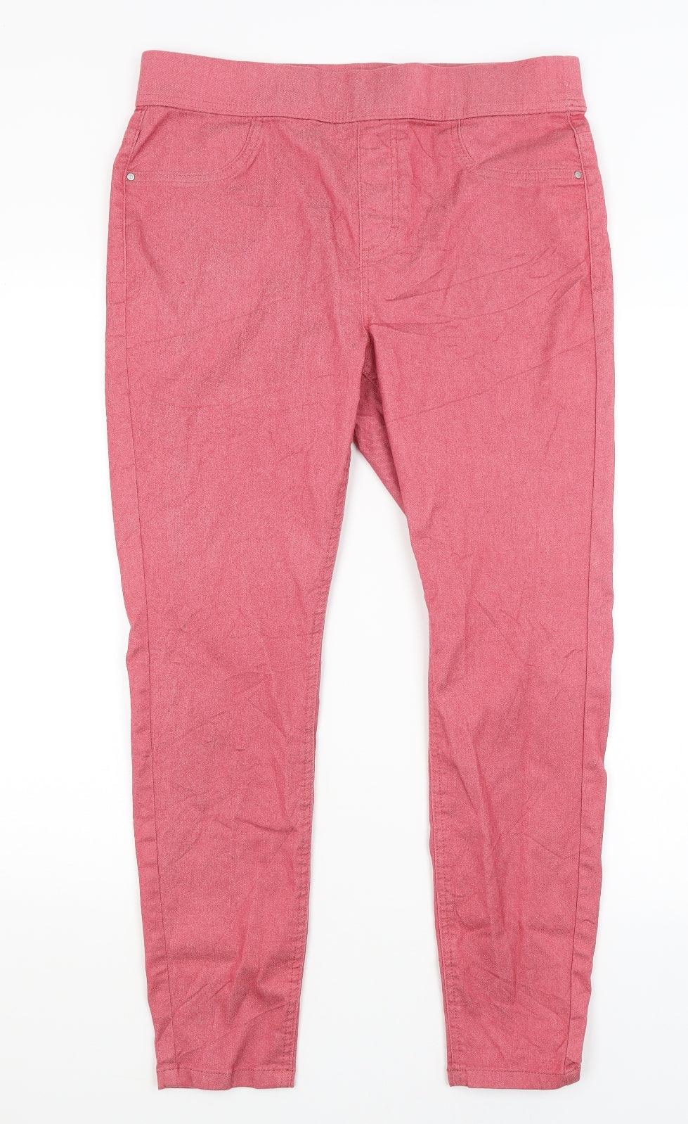 TU Womens Pink   Jegging Jeans Size 16 L27 in