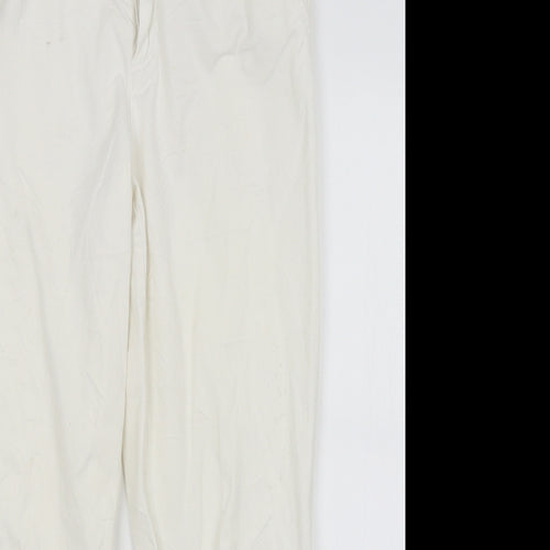 Astradivarius Womens White   Capri Trousers Size S L26 in