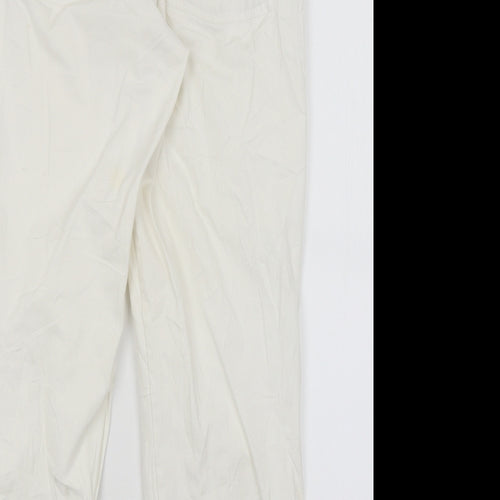 Astradivarius Womens White   Capri Trousers Size S L26 in