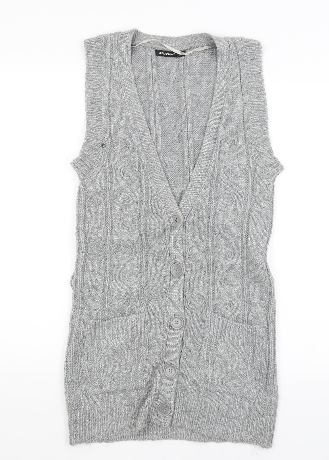 Atmosphere Womens Grey   Cardigan Jumper Size 12