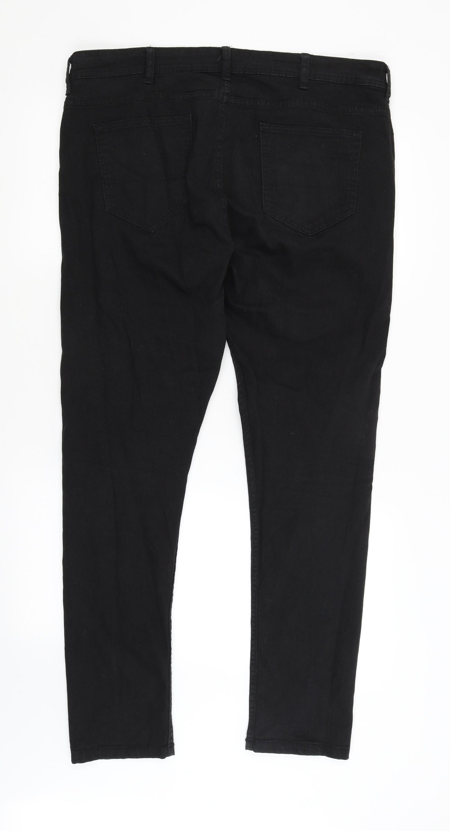 Denim Co Mens Black   Straight Jeans Size 38 in L30 in