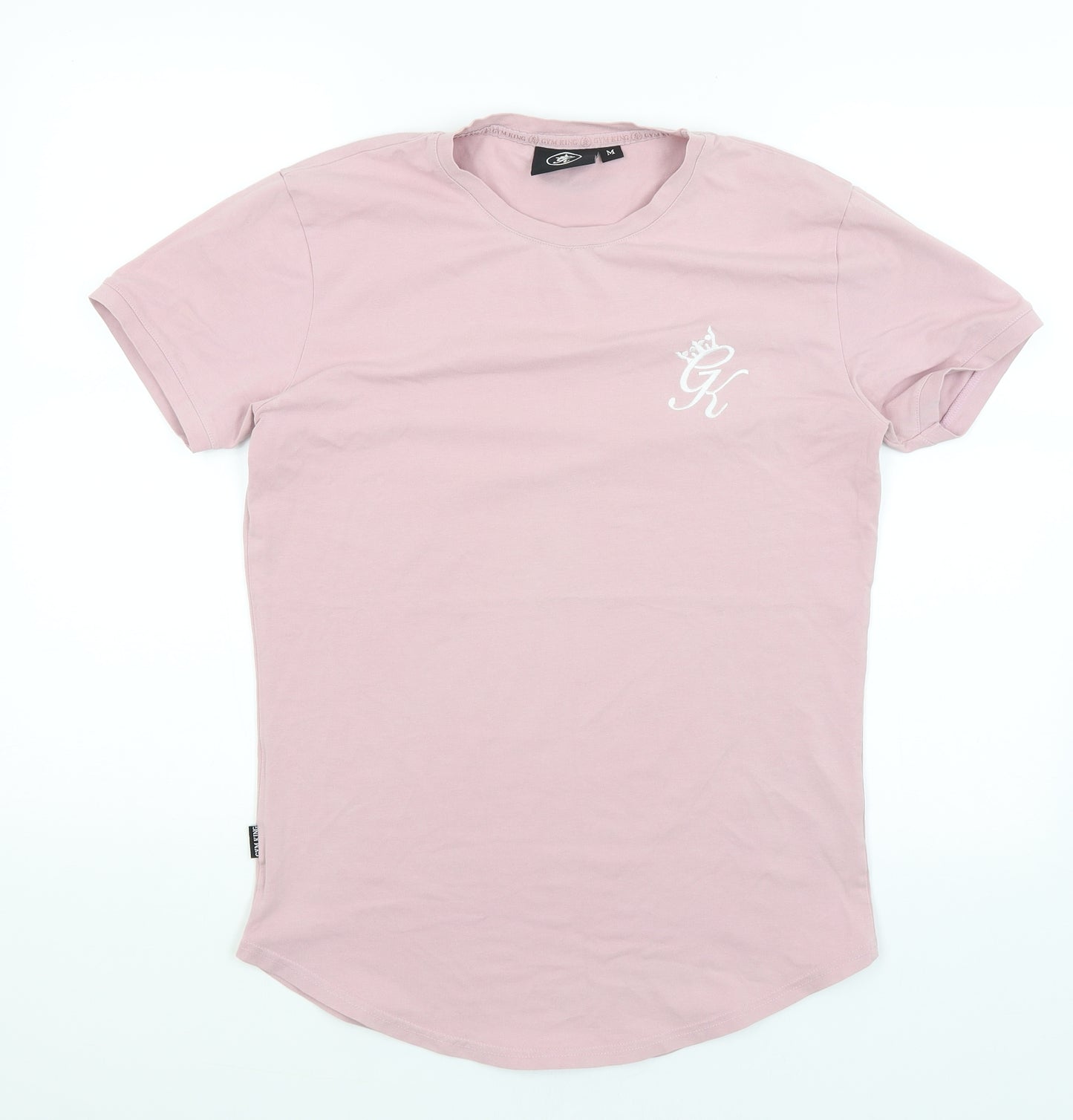 Gym King Mens Pink    T-Shirt Size M