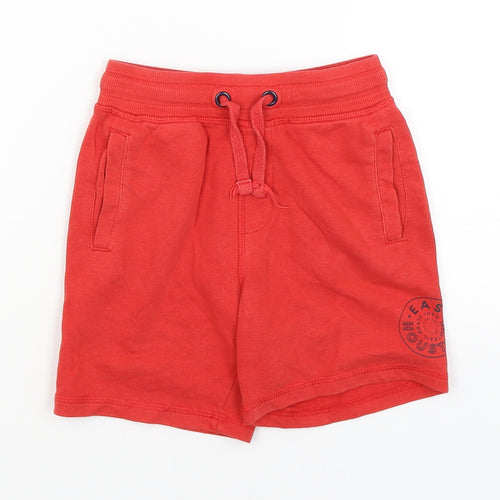 George Boys Red   Sweat Shorts Size 6-7 Years