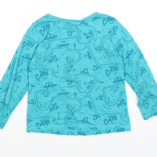 George Boys Blue   Basic T-Shirt Size 6-7 Years  - Vehicles