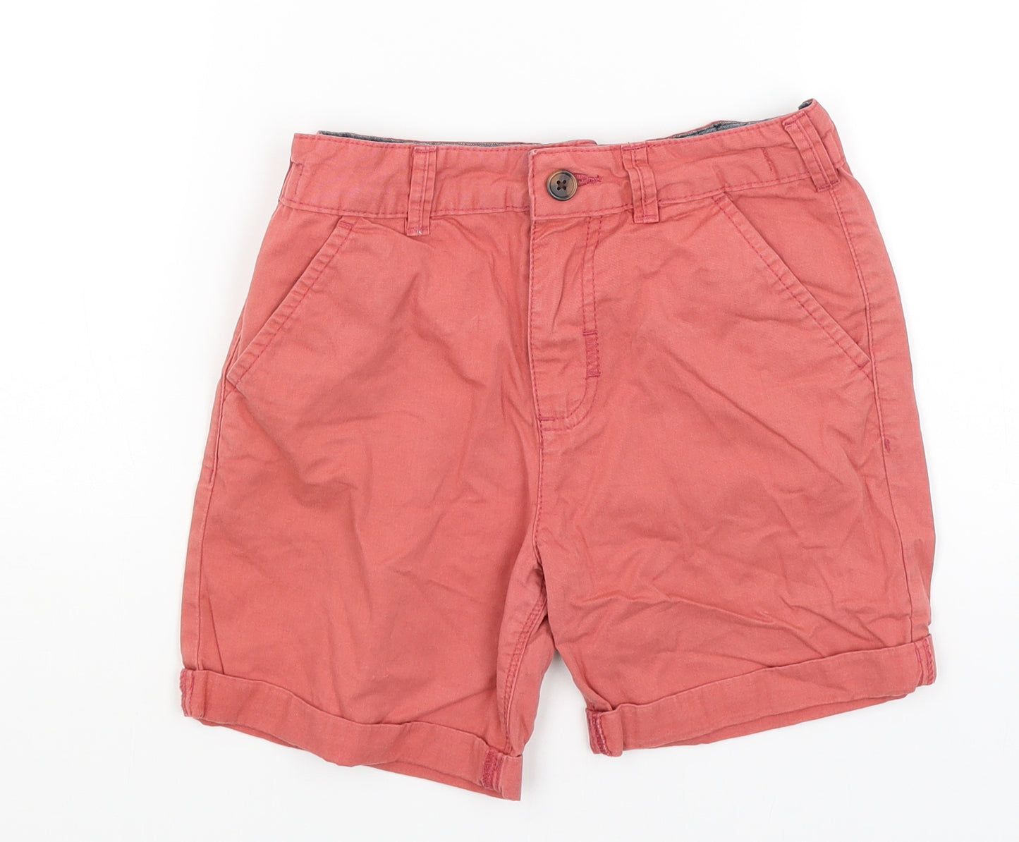 George Boys Red   Chino Shorts Size 8-9 Years