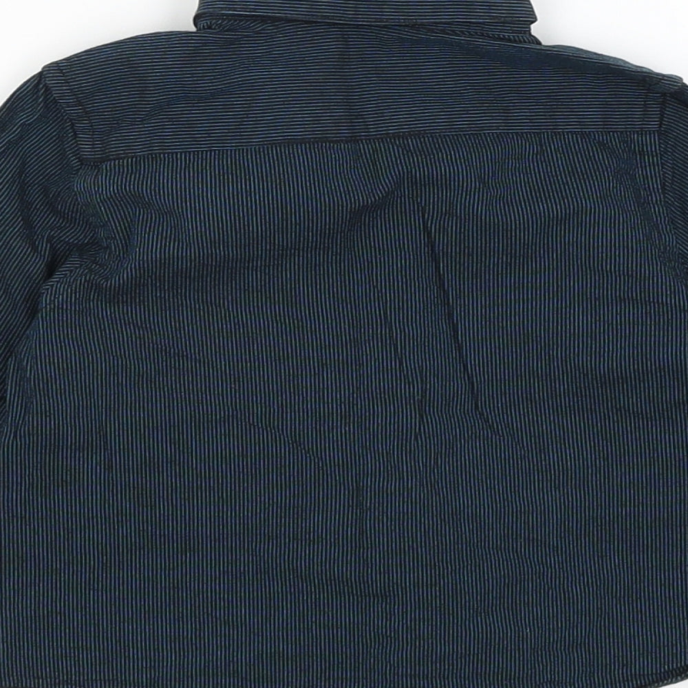 George Baby Blue Striped  Basic Button-Up Size 12-18 Months