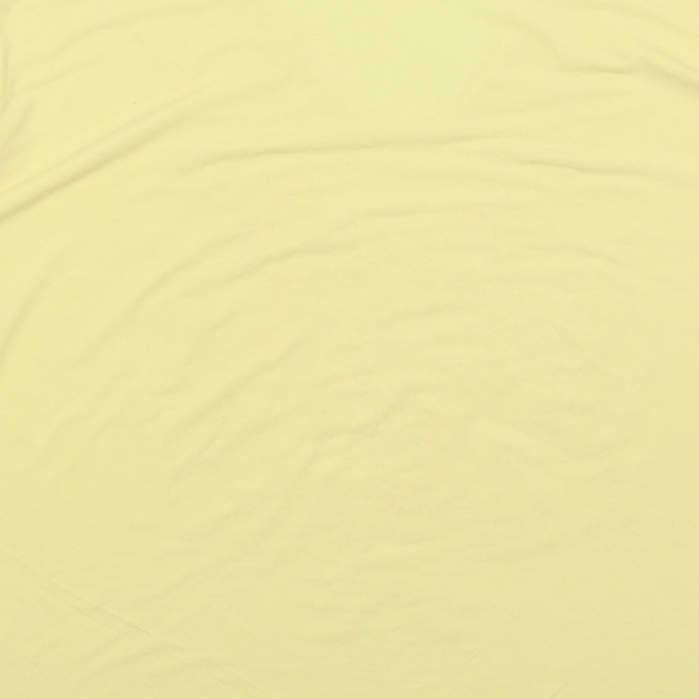 Nouvelle London Womens Yellow   Basic T-Shirt Size L