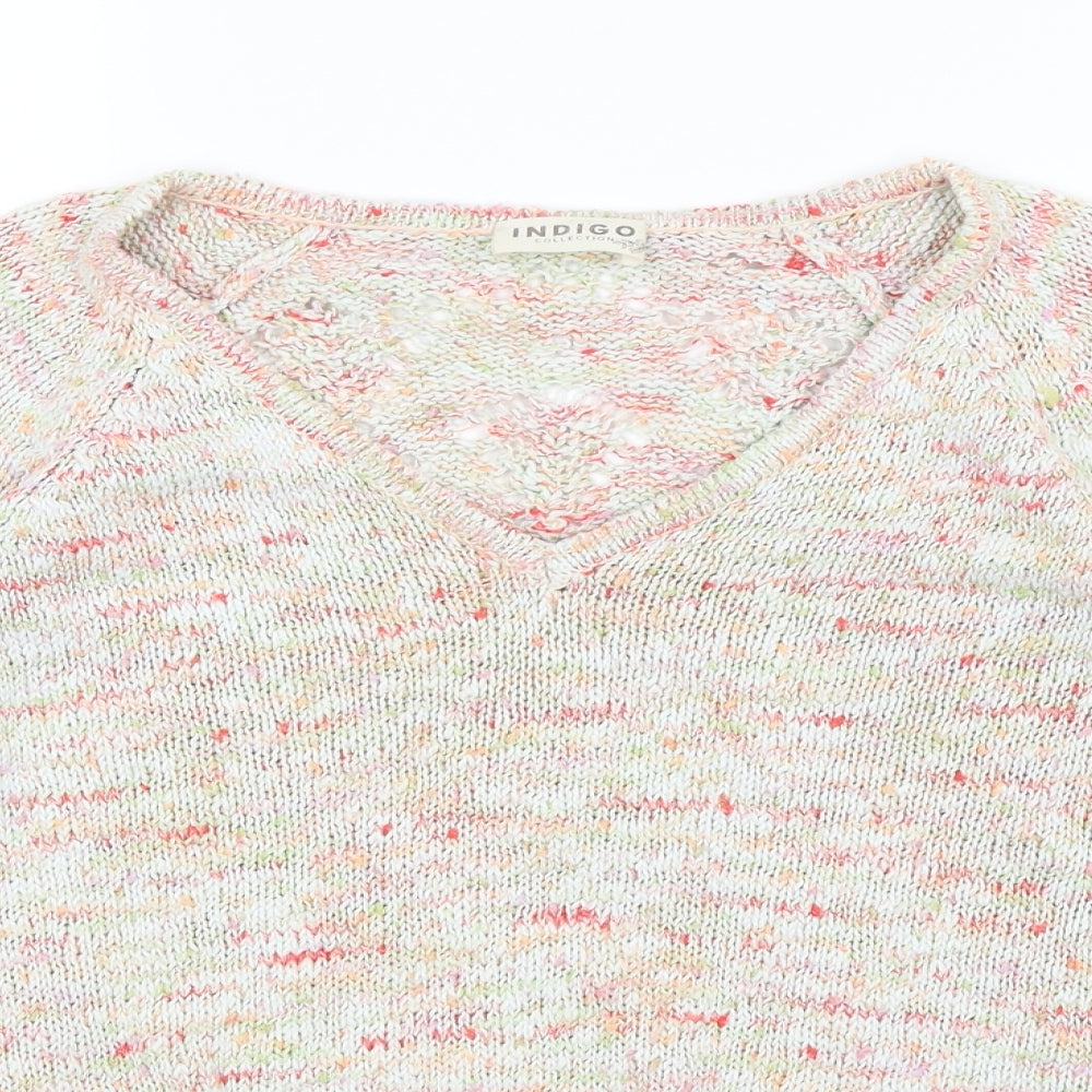 M&S Womens White   Pullover Jumper Size 14