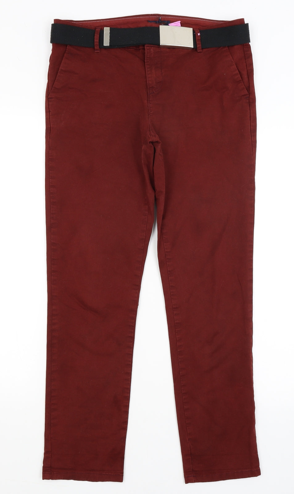 Preworn Womens Red   Chino Trousers Size 12 L28 in