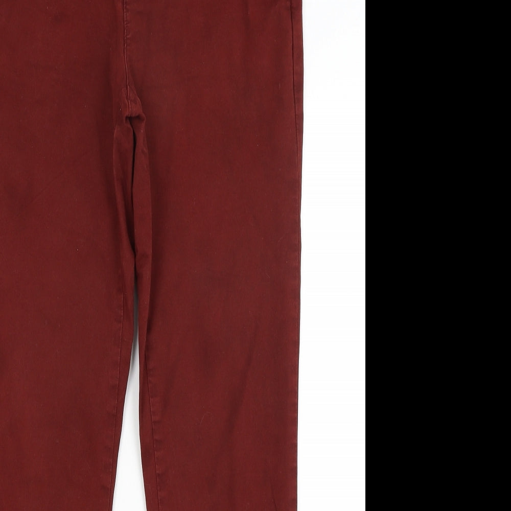 Preworn Womens Red   Chino Trousers Size 12 L28 in