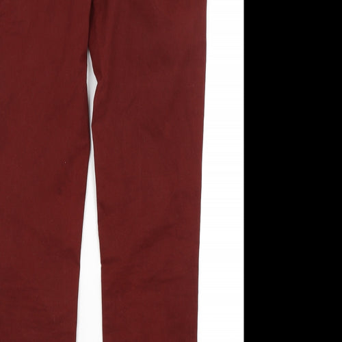 Preworn Womens Red   Chino Trousers Size 12 L28 in