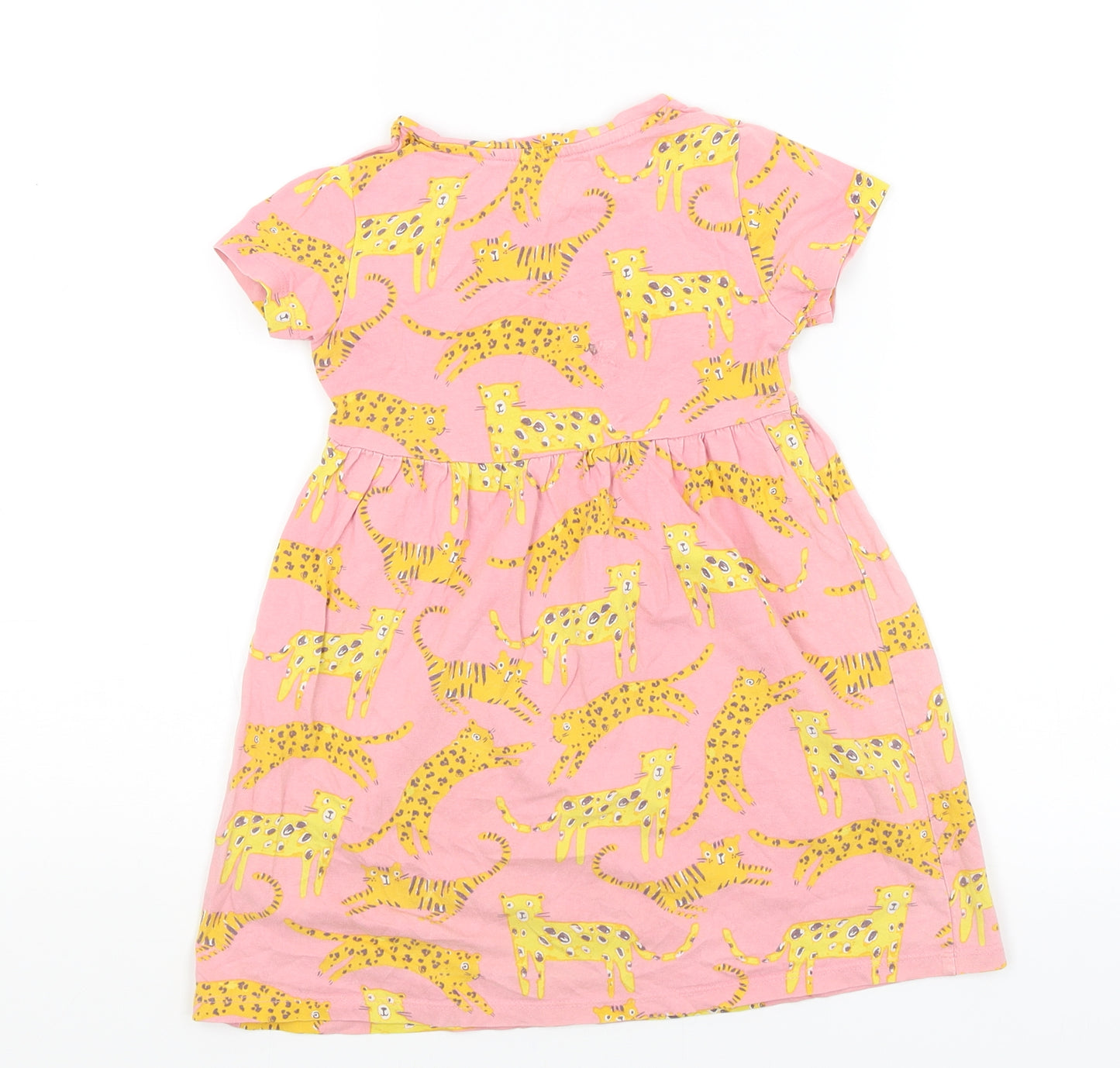 Blue Zoo Girls Pink   T-Shirt Dress  Size 4-5 Years  - Big Cats