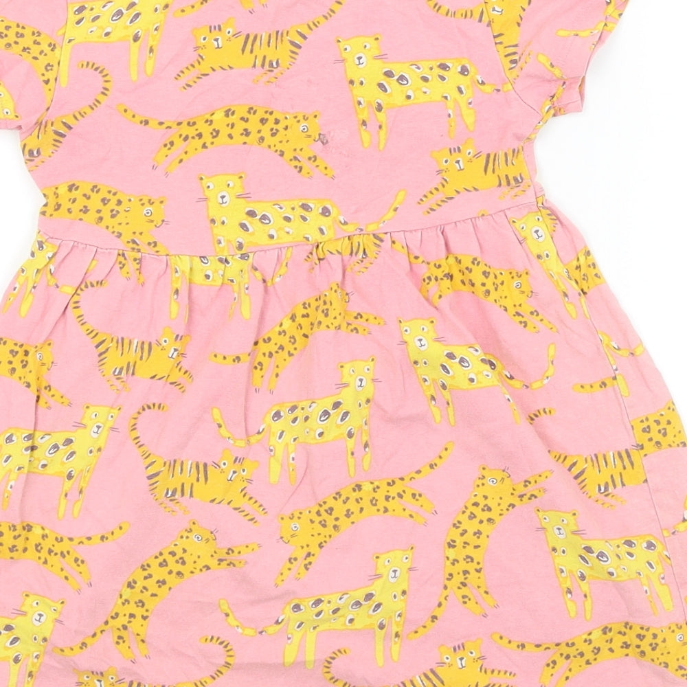 Blue Zoo Girls Pink   T-Shirt Dress  Size 4-5 Years  - Big Cats