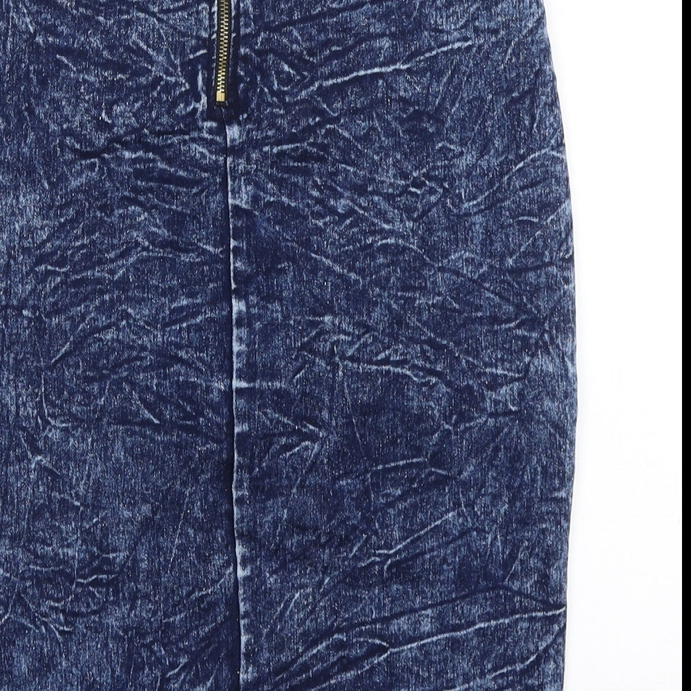 FOREVER 21 Womens Blue   Straight & Pencil Skirt Size S