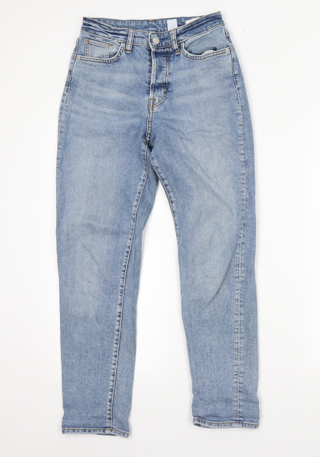 H&M Womens Blue  Denim  Jeans Size 4 L25 in
