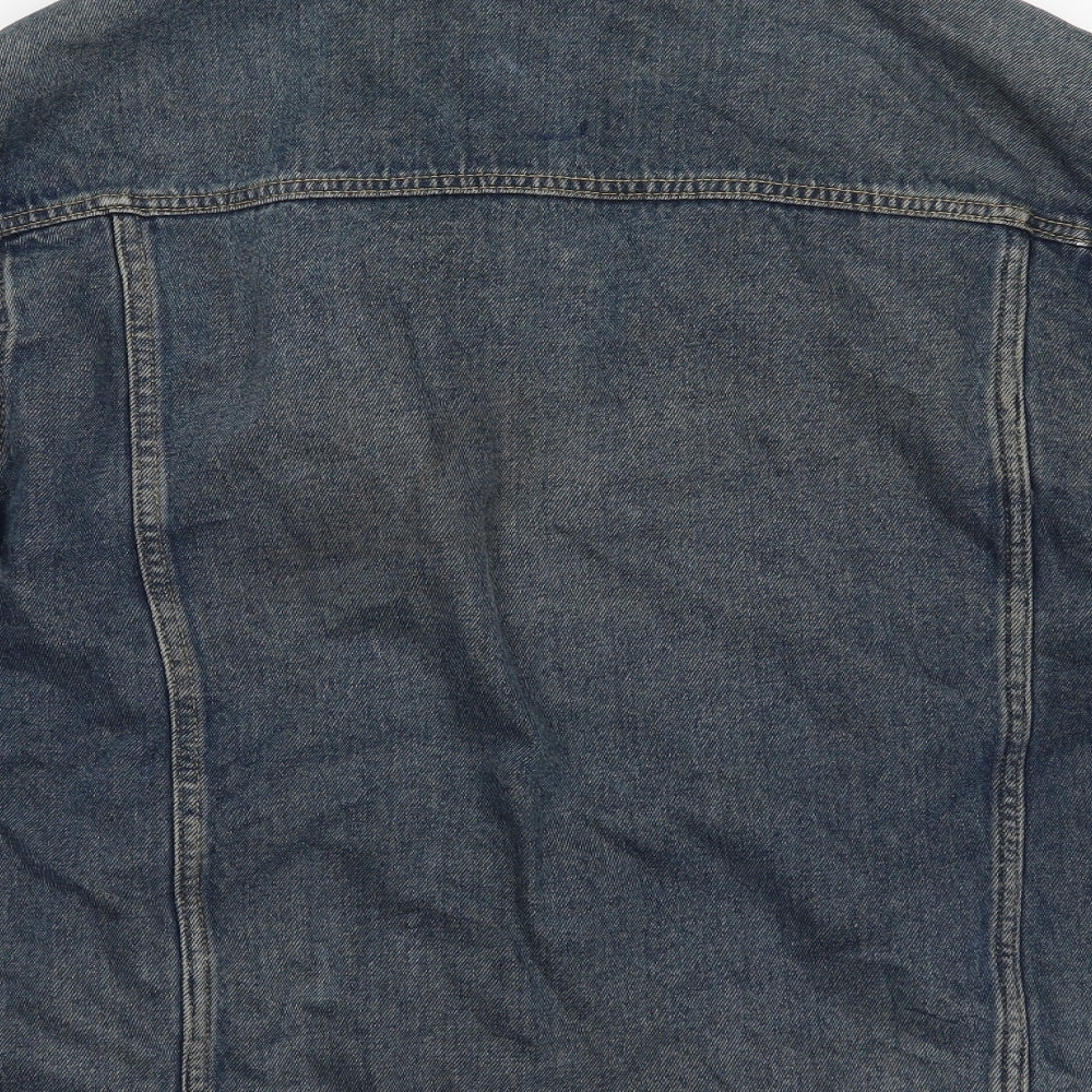 New Look Mens Blue  Denim Gilet Jacket Size XL