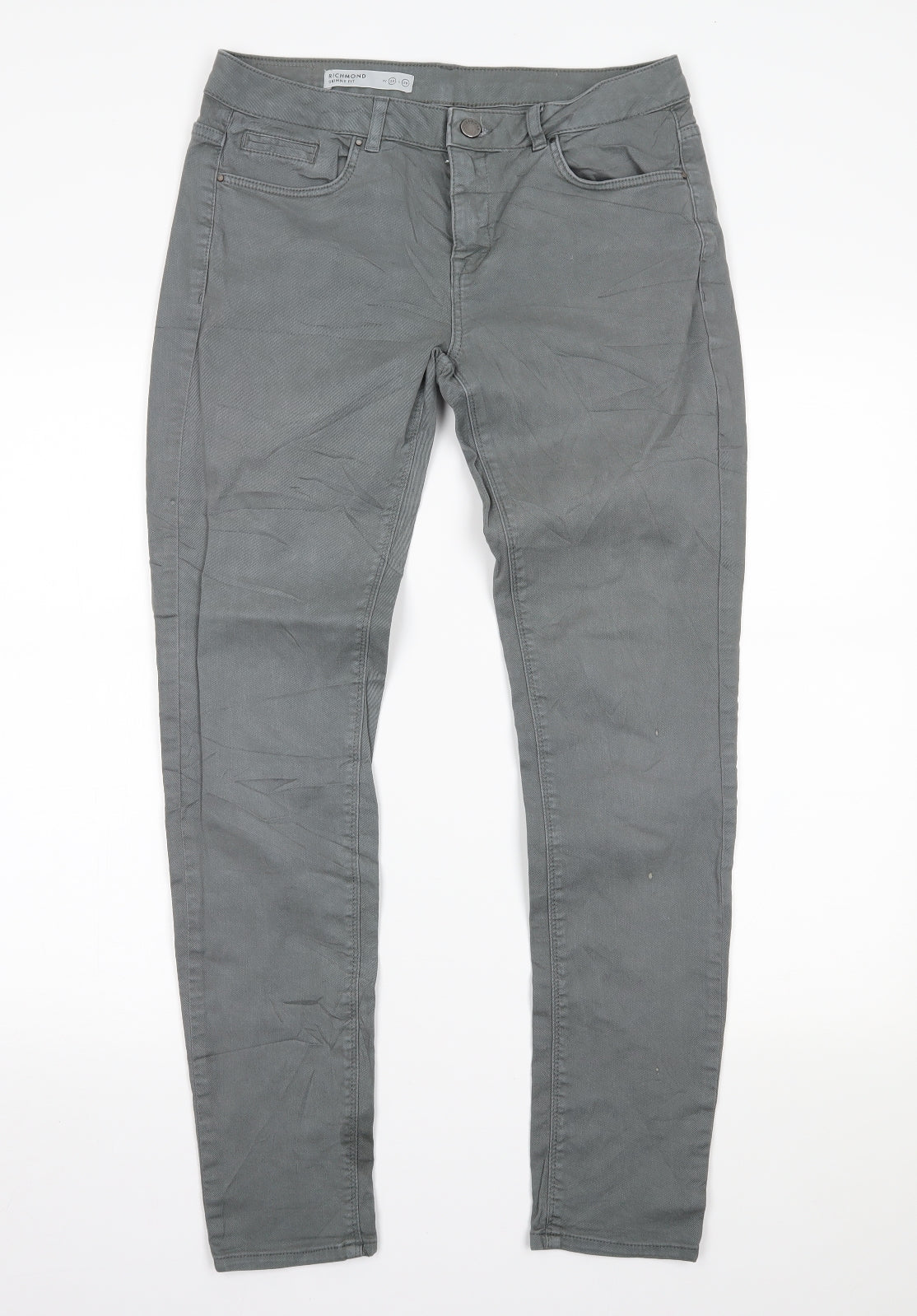 Jigsaw Mens Grey  Denim Jegging Jeans Size 28 L32 in