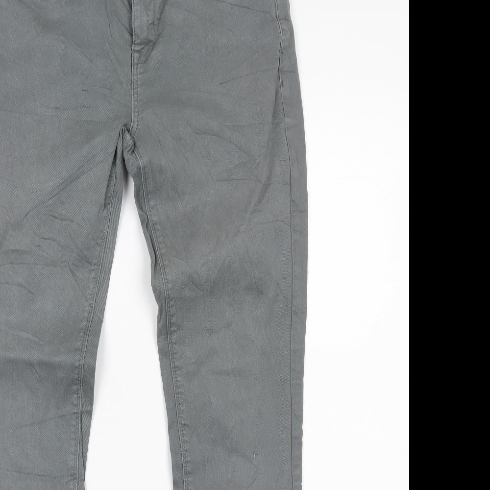 Jigsaw Mens Grey  Denim Jegging Jeans Size 28 L32 in